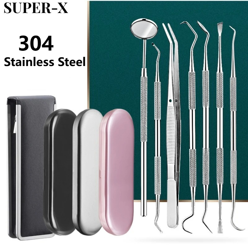Dental Mirror Probe - SUPER-X1set Dental Stainless Tool Set Mouth
