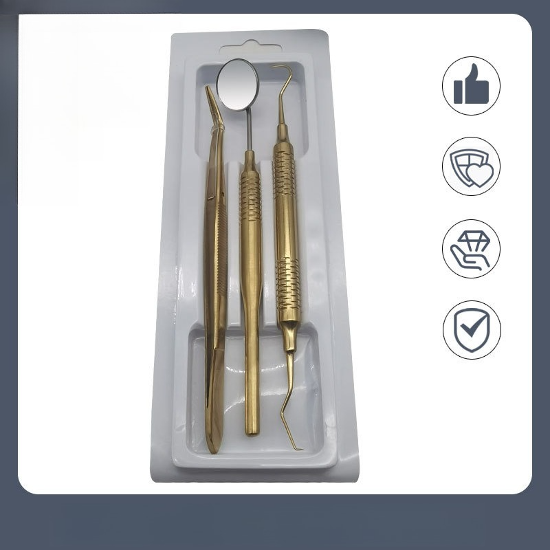 1 Set Dental Tools  Titanium H - Dental Mirror Probe ulasan dan harga