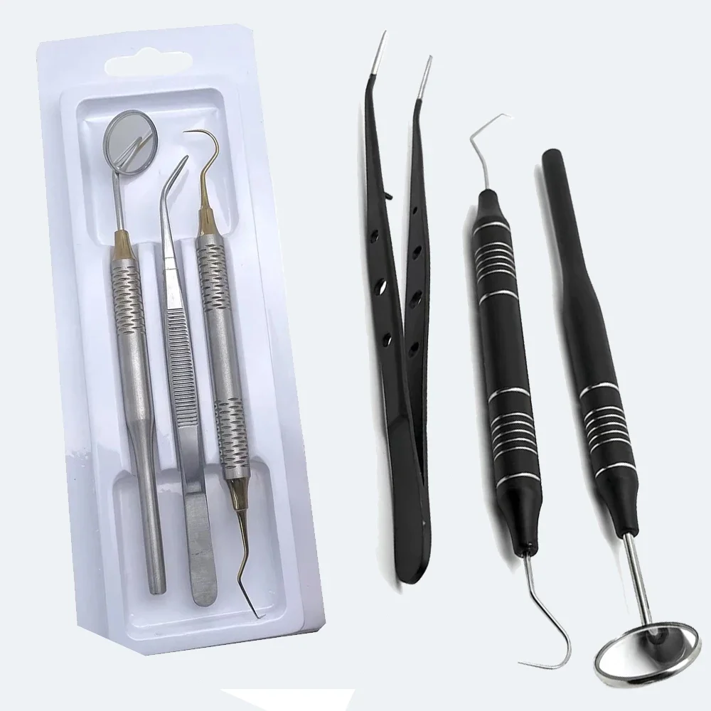 Dental Exam Set Stainless Stee - Dental Mirror Probe ulasan dan harga