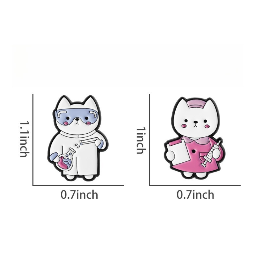 Cute Cat Nurse Lab Worker Broo - Medical Lab Images ulasan dan harga