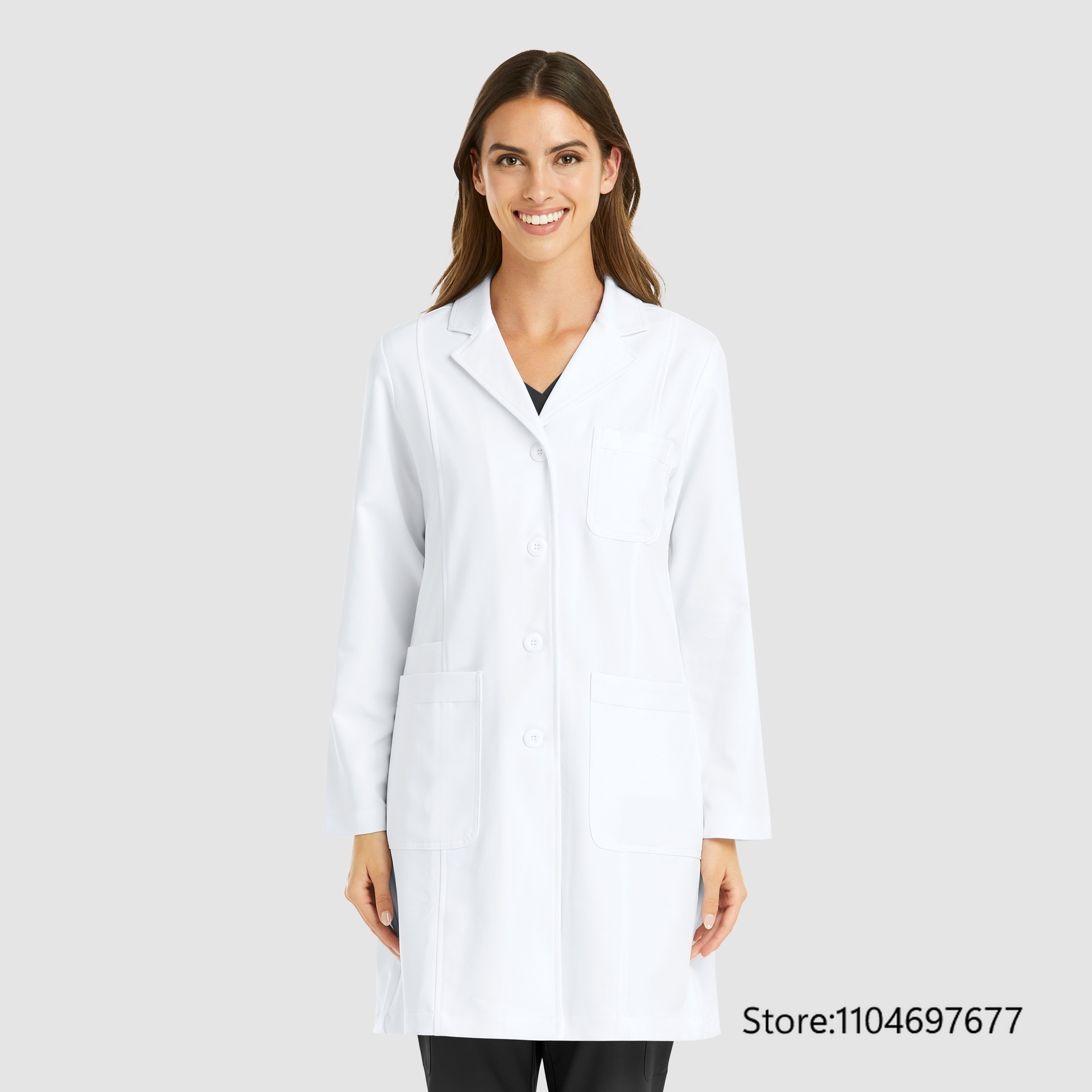Multicolor Women's Long Sleeve - Medical Lab Coat ulasan dan harga