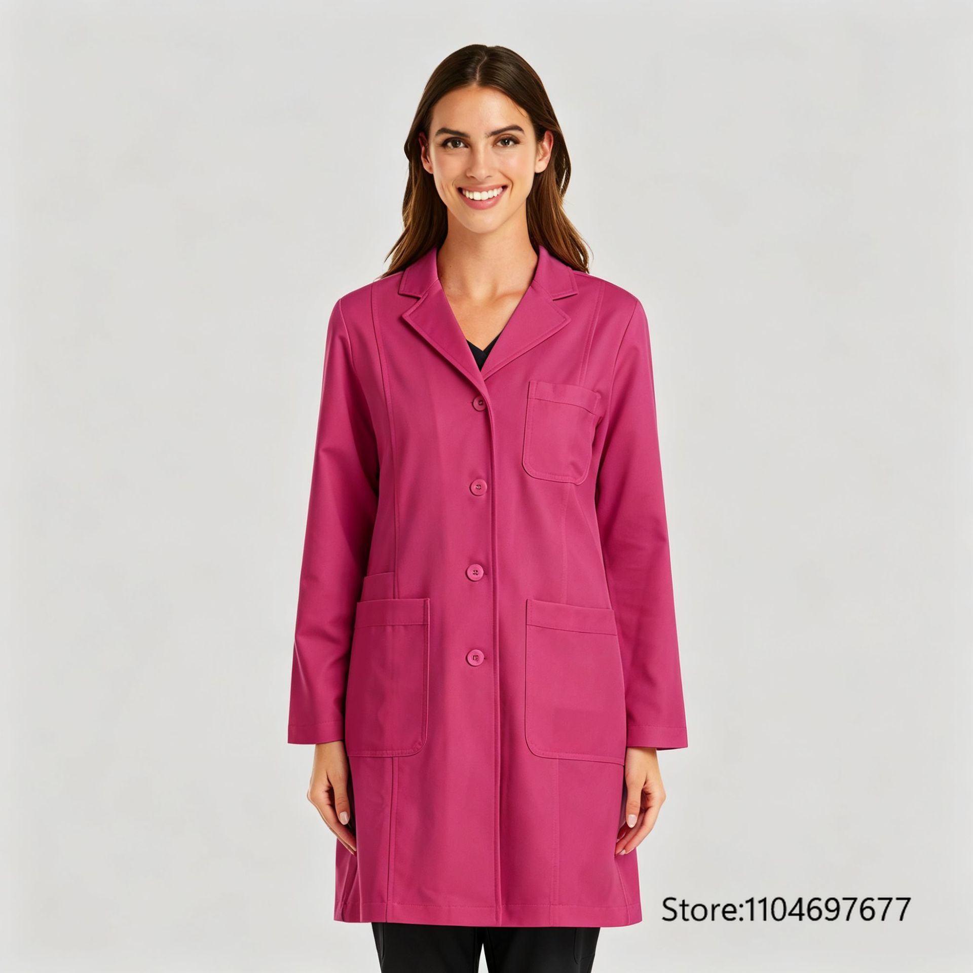 Multicolor Women's Long Sleeve - Medical Lab Coat ulasan dan harga