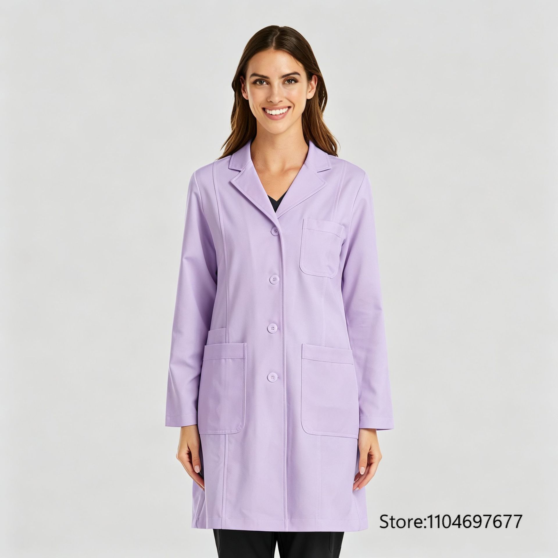 Multicolor Women's Long Sleeve - Medical Lab Coat ulasan dan harga