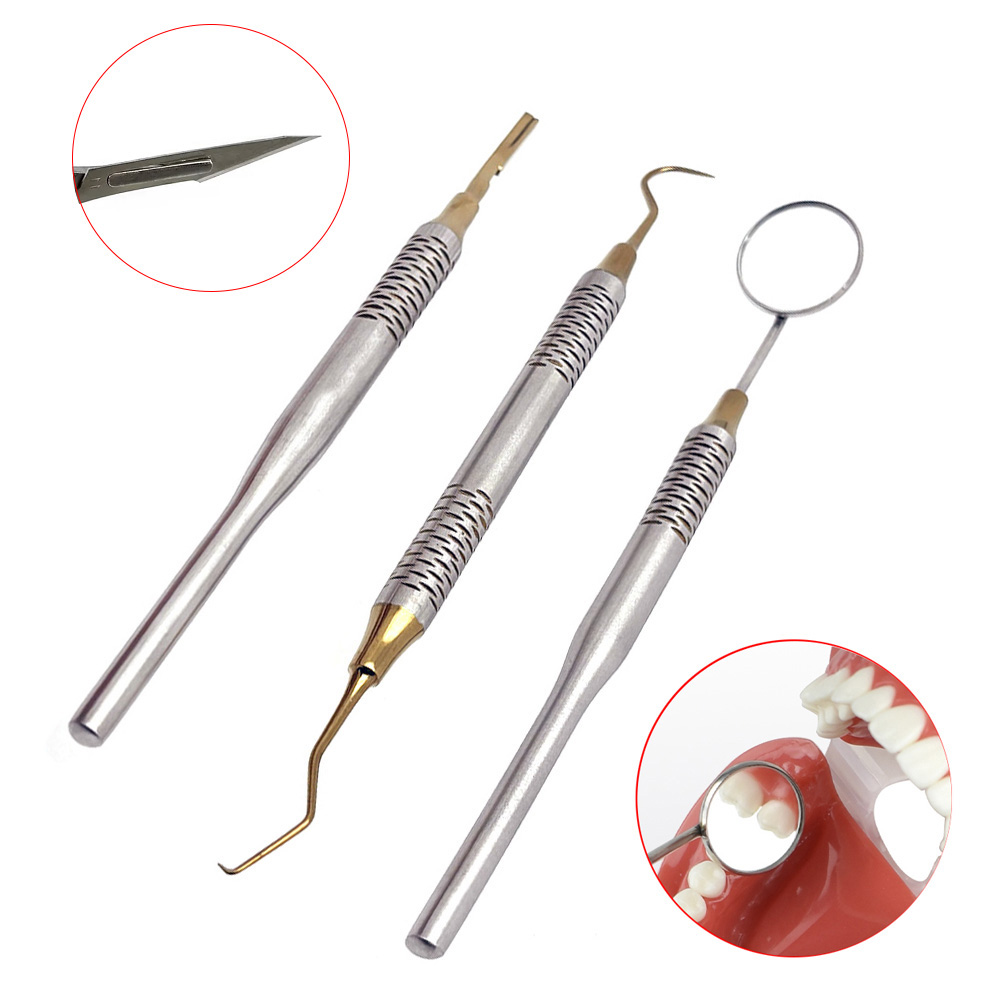 1Pcs Dentist Teeth Cleaning To - Dental Mirror Probe ulasan dan harga