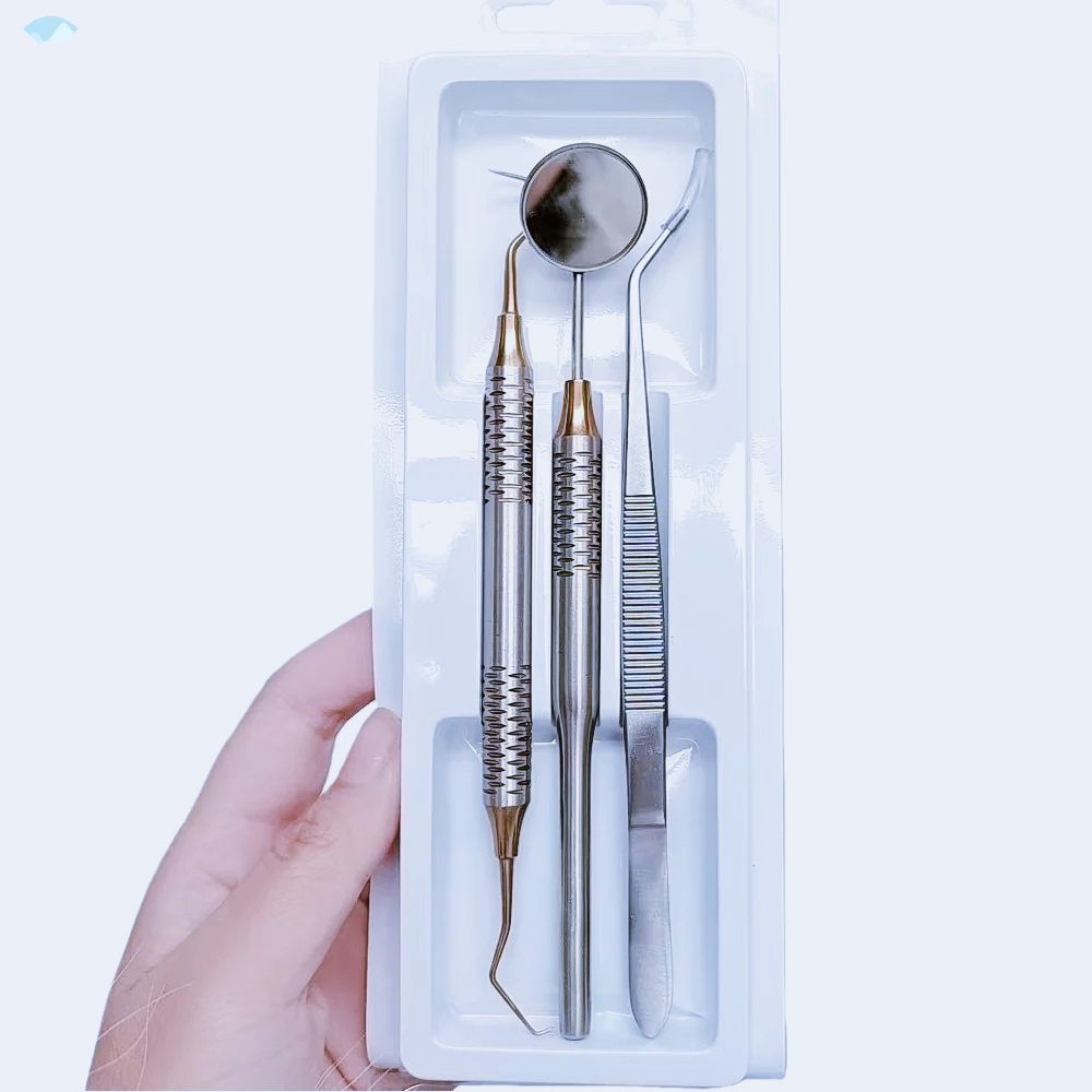 Black Gold 3Pcs Dental Instrum - Dental Mirror Probe ulasan dan harga