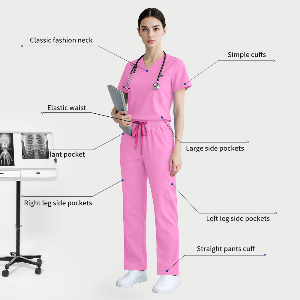 Niaahinn Dentistry Scrub Tops+ - Medical Lab Coat ulasan dan harga