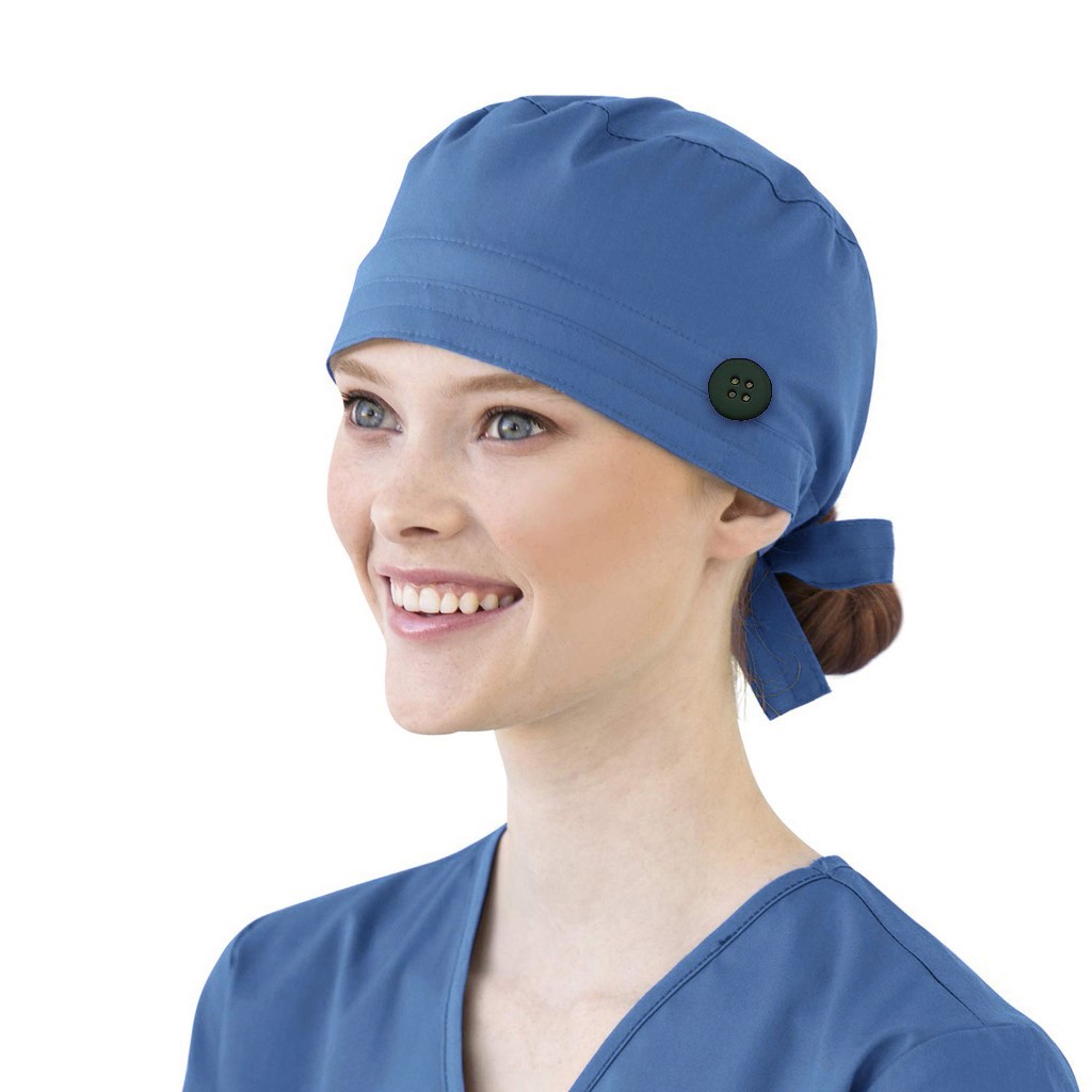 Solid Color Scrubs Caps With B - Medical Lab Tech ulasan dan harga