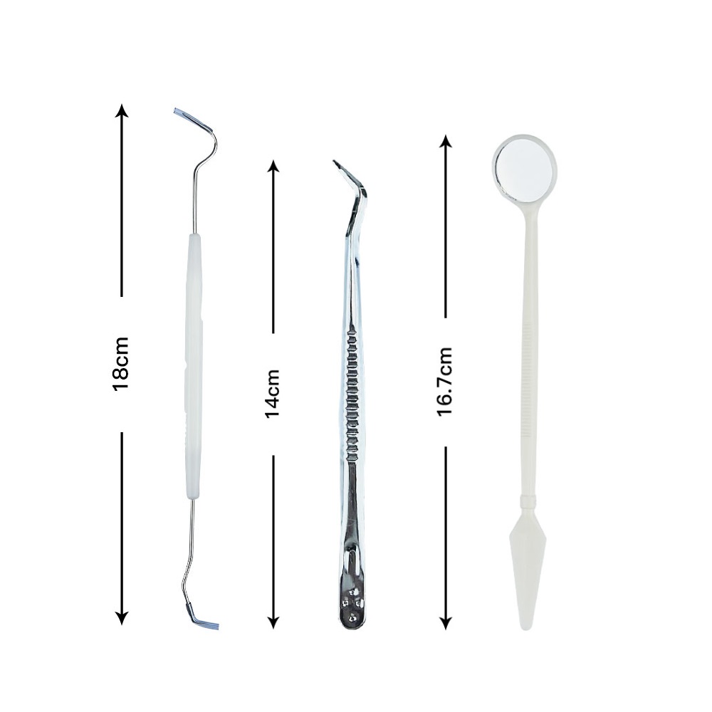 10 bags Dental Tool Kit Stainl - Dental Mirror Probe ulasan dan harga