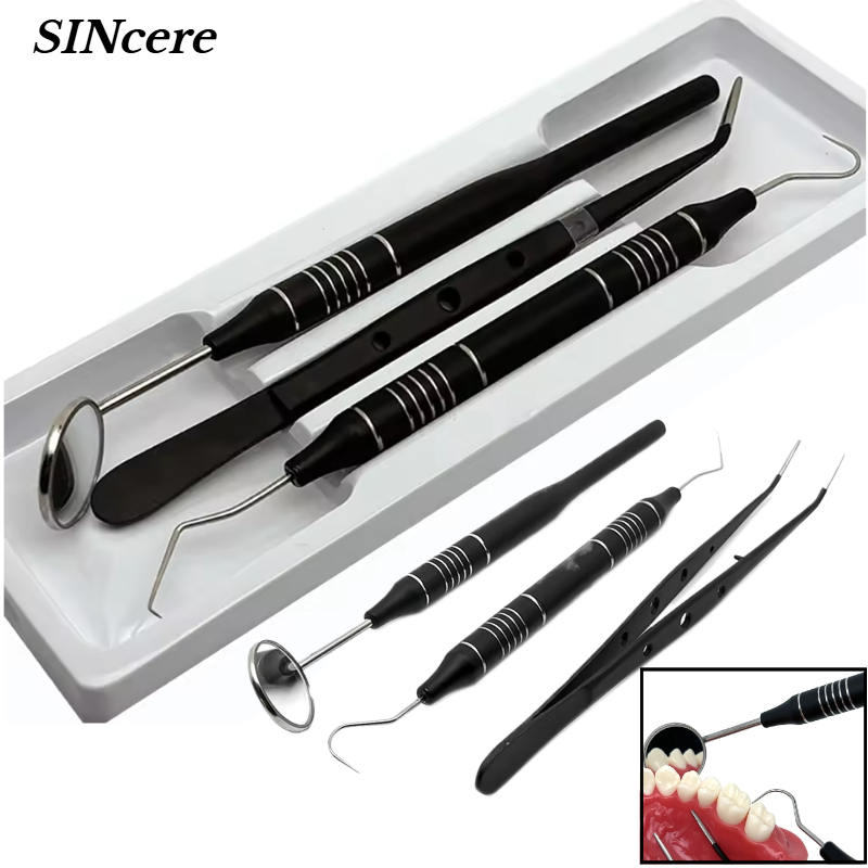 3Pcs/set Dental Mirror kit Mou - Dental Mirror Probe ulasan dan harga