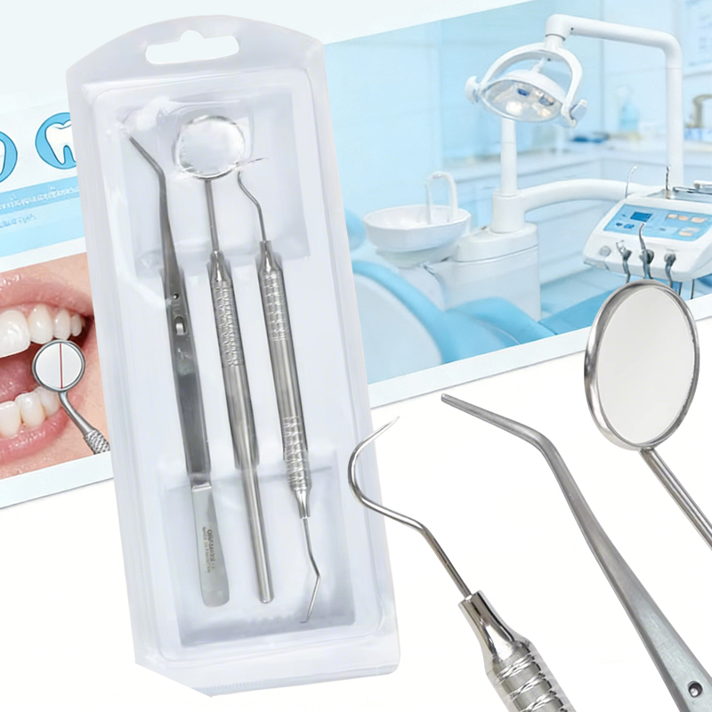 3Pcs Dental Stainless Steel Mi - Dental Mirror Probe ulasan dan harga