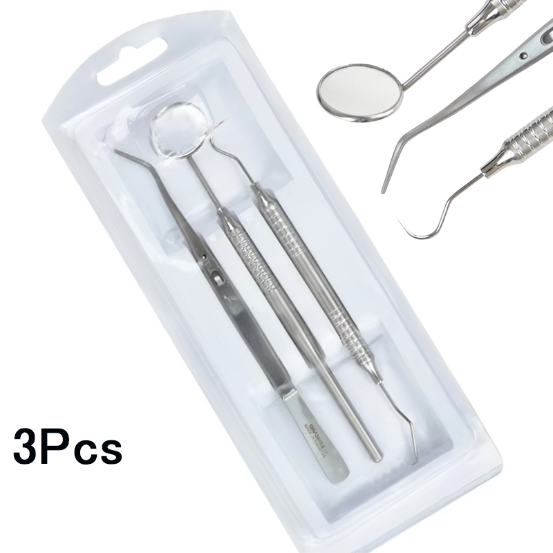3Pcs Dental Stainless Steel Mi - Dental Mirror Probe ulasan dan harga
