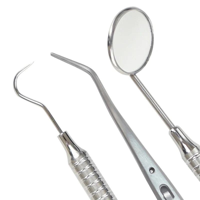 3Pcs Dental Stainless Steel Mi - Dental Mirror Probe ulasan dan harga